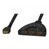 LogiLink - Video-/audiosplitter/switch - 3 x HDMI - desktop
