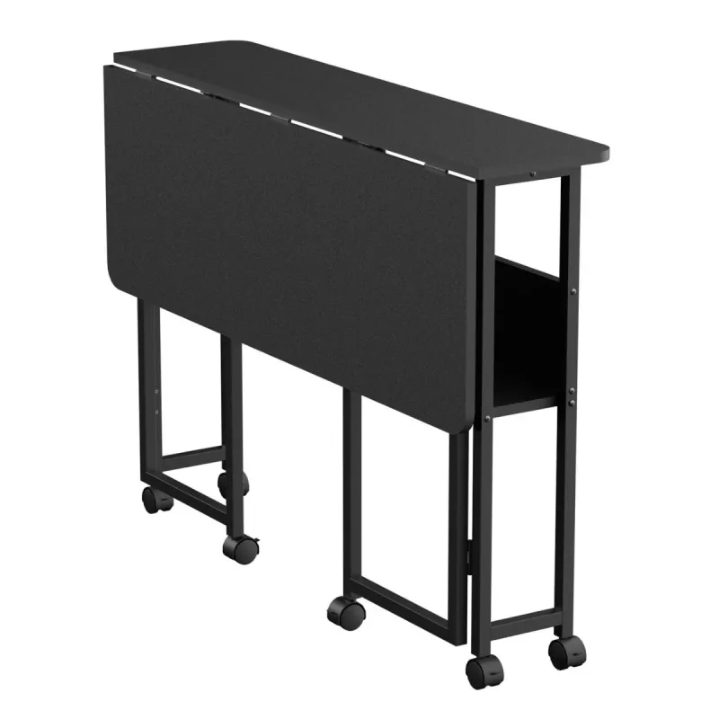 Klaptafel Maclean, zwart, mobiel 100x58 cm, max. 50 kg, MC-126 B