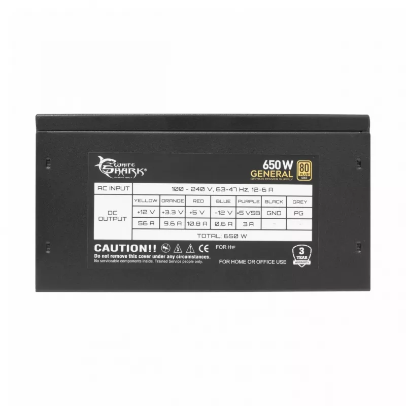 Voeding White Shark GPSU-G650M 650W