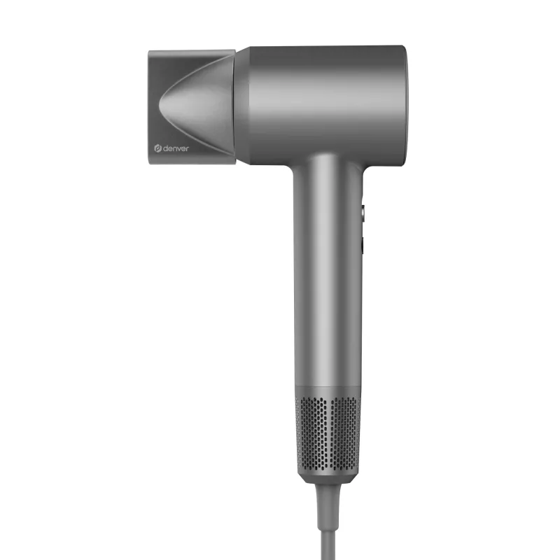 Haardroger DENVER HDD-1400DGR 1400 W, grijs, 110–240 V, 1,8 m kabel, 25–75 °C, 70×89×280 mm