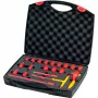 Wiha 43023 geïsoleerde ratelsleutelset met doppen, 3/8 inch