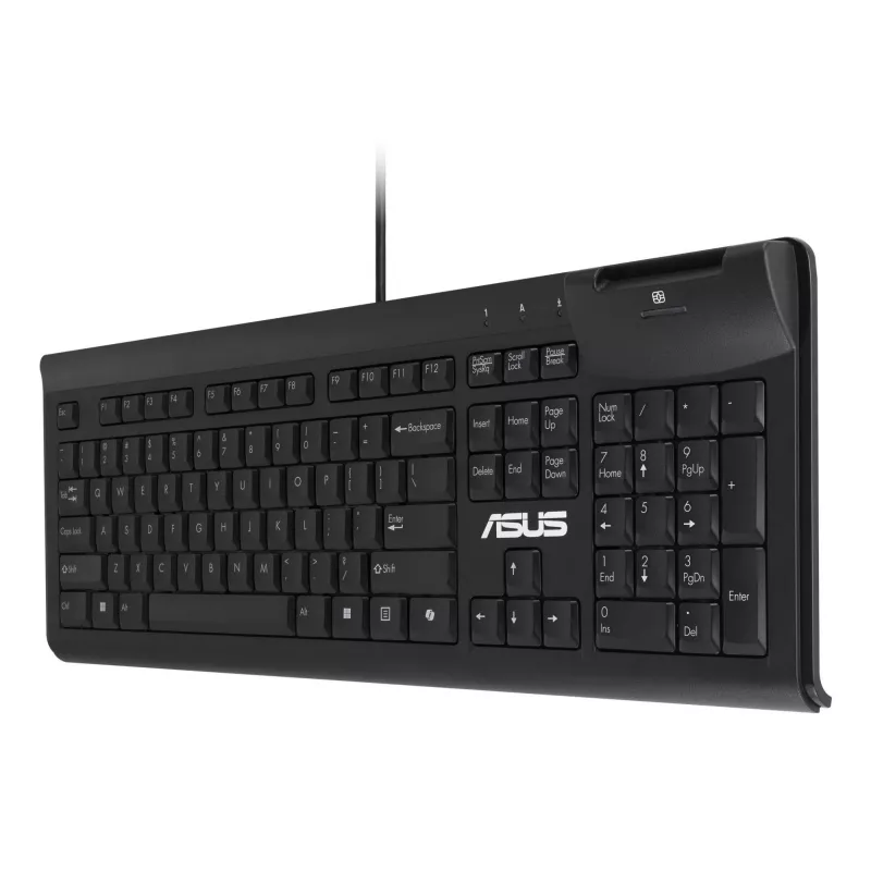 Bedrade full-size toetsenbord ASUS KU100 zwart, Estse layout, USB Type-A, 2 m kabel