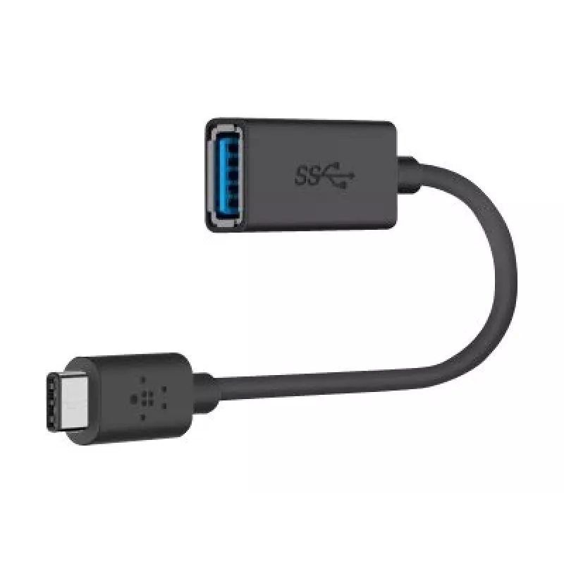Belkin USB 3.0 USB-C-naar-USB-A-adapter, 5 Gbps, zwart