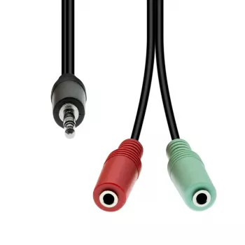 Kabel ProXtend 4-pins naar 2× 3-pins M-F M42XM3F-003, 1 m, zwart