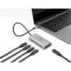 DELOCK USB hub 10 Gbps Type-C 4 poorten PD 85W 30cm kabel