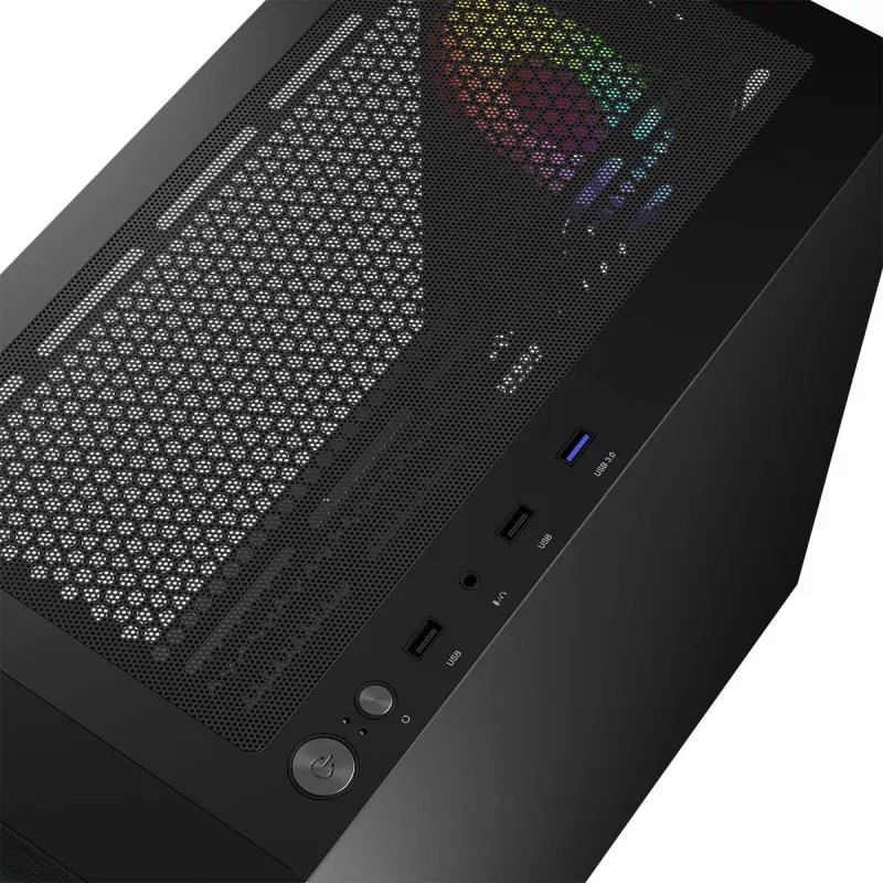 Computerbehuizing Logic Concept Portos Mini ARGB Micro ATX zwart