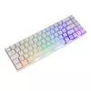 Toetsenbord White Shark RONIN wit USB QWERTY 68 toetsen LED