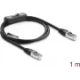 DeLOCK 81562 Cat.6 F/UTP-netwerkkabel met schakelaar, RJ-45, 0,3 m, zwart