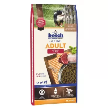 Droogvoer voor honden Bosch Adult Lamb & Rice 10 kg-15,9 kg, 21,5% eiwit, 10,5% vet, glutenvrij