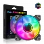Gamemax | behuizingsventilator | DUAL RING INFINITY | zwart