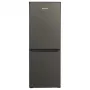 Koel-vriescombinatie MPM MPM-215-KB-39/E — 215 l, vriesvak onder, Dark Inox, omkeerbare deurscharnieren, LED-verlichting