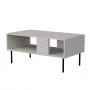 Salontafel Cama LUCCA bank/tafel 100x55x46 cashmere, rechthoekig grijs tafelblad