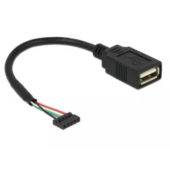USB-kabel DeLOCK 84831 USB 2.0 0,15 m zwart