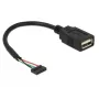USB-kabel DeLOCK 84831 USB 2.0 0,15 m zwart