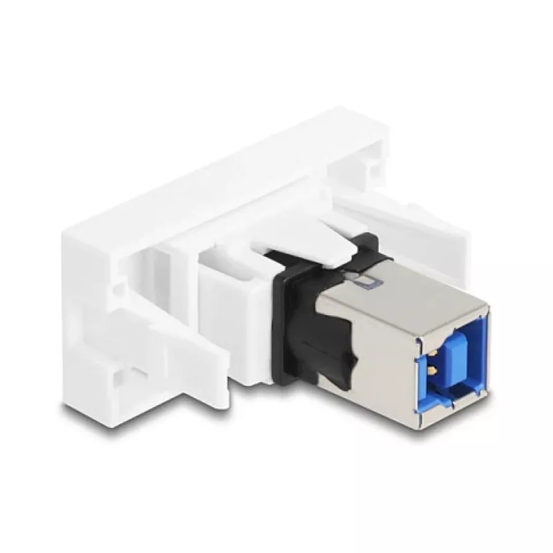 Keystone-module DELOCK 90910 – platte USB-A-aansluiting, wit, 45×22,5×42,6 mm
