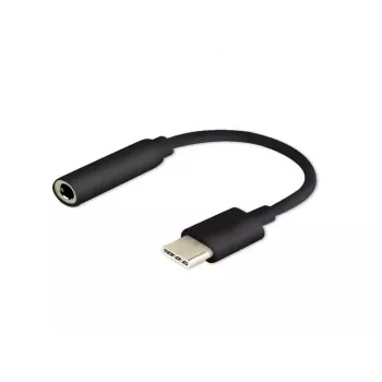 Kabeladapter SAVIO AK-35/B USB Type-C (3.1) stekker naar 3,5 mm bus, zwart