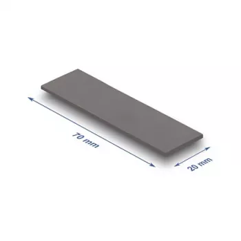 Warmtegeleidingspad DeLOCK 18474 3 W/m·K grijs 20x70x1,75 mm