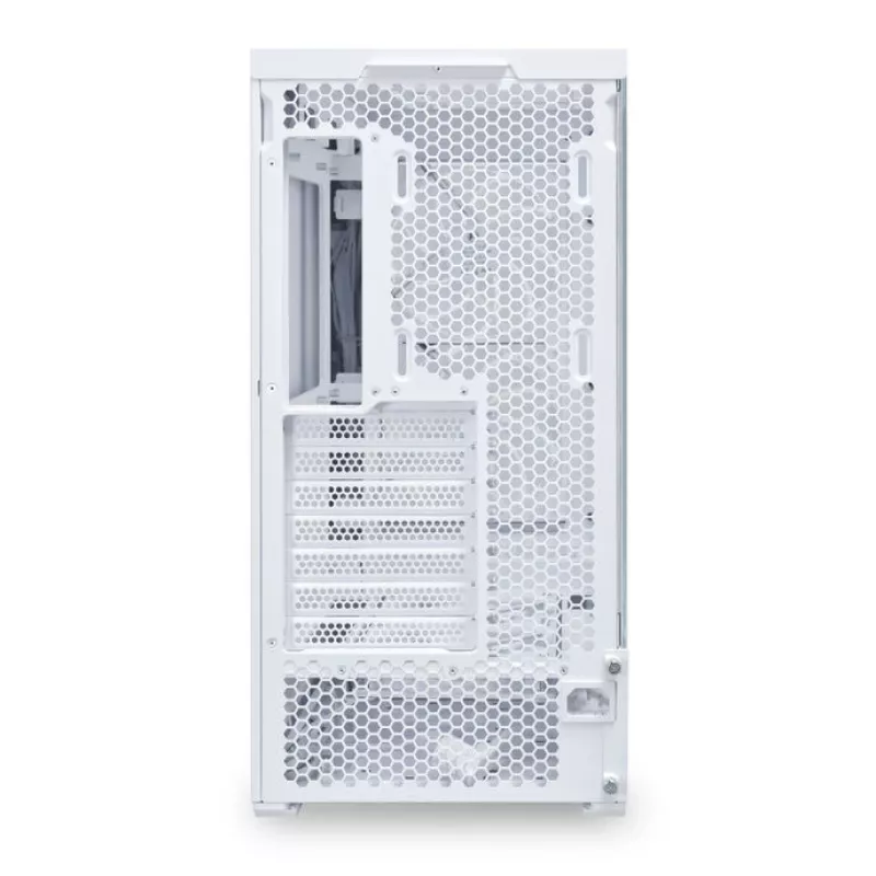Midi-Tower-PC-behuizing Lian Li LANCOOL 207 — wit, transparant paneel, ondersteunt ATX/MicroATX/MiniITX, geen voeding