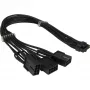 PCIe-stroomadapter INTER-TECH GPU-02 12-pin naar 3×8-pin (34 cm kabel)