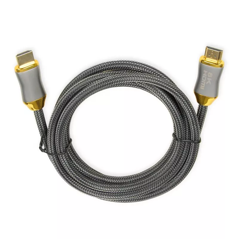 HDMI-kabel IBOX HD08 2 m, HDMI Type-A stekker-stekker, HDMI 2.1, zilver