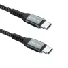 Qoltec kabel USB 2.0 Type-C naar USB 2.0 Type-C 100W QC 3.0 PD 1m zwart