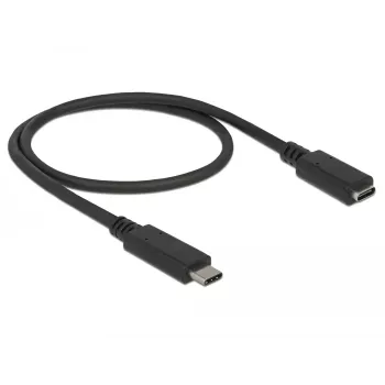 USB-kabel DeLOCK 85532 USB 3.2 Gen 1 0,5 m USB-C zwart