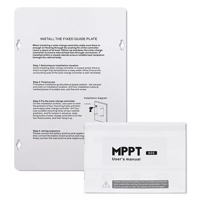 MPPT solar laadregelaar QOLTEC 10A voor 12V/24V systemen met LCD-display