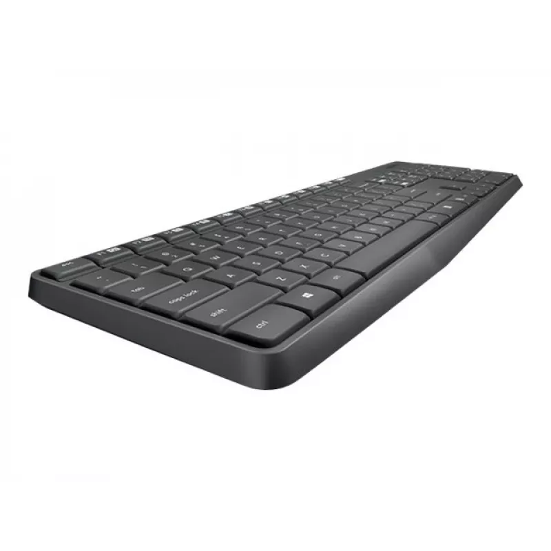 Logitech MK235 duurzame draadloze toetsenbord- en muisset in grijs