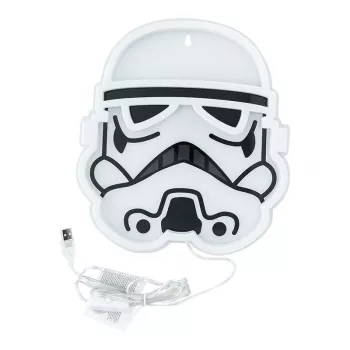Wandmontierbare LED-neonlamp Paladone Stormtrooper model PP14595SWVN, decoratieve Star Wars-verlichting