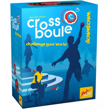 Crossboule Set Downtown, behendigheidsspel blauw/rood