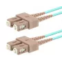 Glasvezelkabel LOGON AL5SCSC25I/3I OM3 25 m SC–SC 50 µm vollduplex aqua