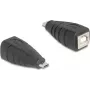 Kabeladapter DeLOCK 67201 USB Type Micro-B naar USB Type-B zwart