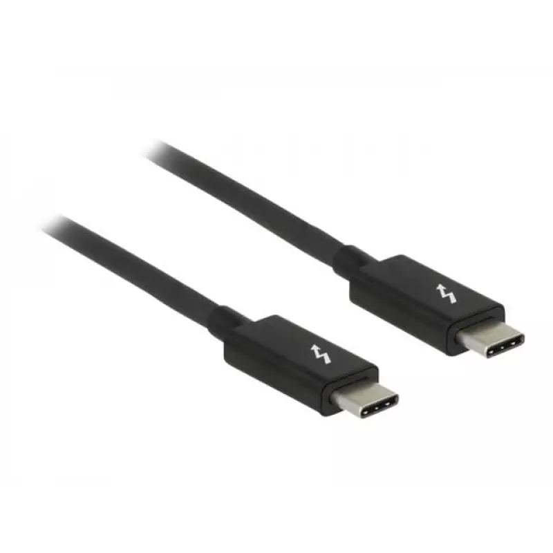 Thunderbolt-kabel DeLOCK 84845 1 m 20 Gbit/s zwart