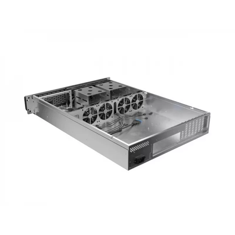 Rackchassis Lanberg SC01-6502-12B 2U zwart 7 ventilatoren