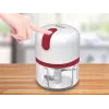 Beper P102ROB050 oplaadbare USB-hakmolen, 0,25 L, 30 W, wit/rood