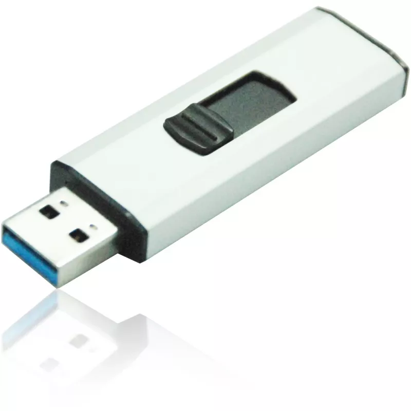 MediaRange - USB-flashstation - 256 GB - USB 3.0 - zwart, zilver (MR919)