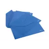 Plastic A4-map FORPUS FO21616 blauw — documenthoes, transparante voorkant, drukknoopsluiting