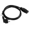 Stroomkabel CEE 7/7 - IEC 320 C19 16A VDE 1,8M zwart