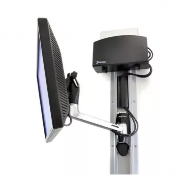 Ergotron LX HD wandsteun Swing Arm - montageset (zwenkarm, draaiknop) voor tv (kantelen en zwenken) - aluminium - schermformaat: tot 106,7 cm (tot 106,70 cm (42)) - montageaccessoires