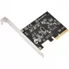 SilverStone SST-ECU07 PCIe 3.0 x4 USB 3.2 Gen 2x2 adapterkaart, 1x interne USB-C, low profile
