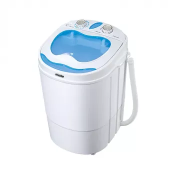 Bovenlader wasmachine Mesko MS 8053 — 3 kg capaciteit, 360×370×530 mm, blauw/wit