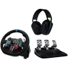 LOGITECH G29 EU + G435 zwart gaming controller aluminium zwart USB stuur + pedalen + headset PC