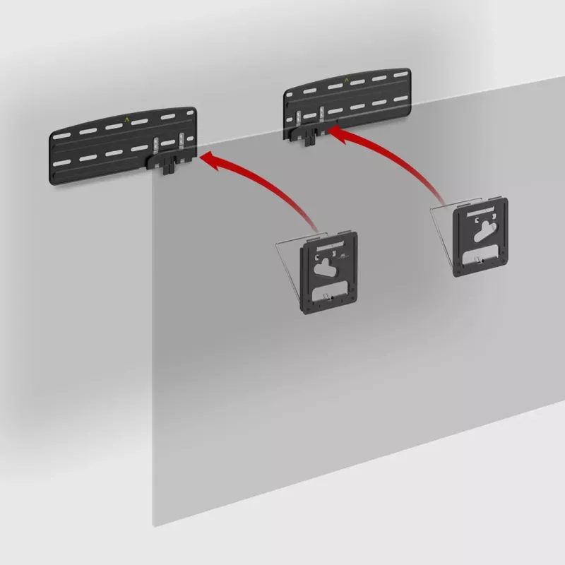 Maclean tv-beugel, compatibel met Samsung QLED-tv's, 43-85, max. 60 kg, MC-806 N