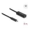 USB-kabel DeLOCK 80028 5 m USB-C zwart