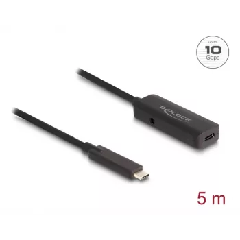 USB-kabel DeLOCK 80028 5 m USB-C zwart