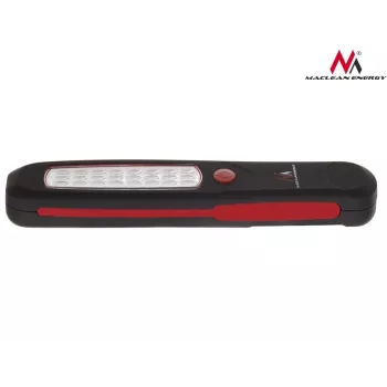 Werkplaatslamp MACLEAN MCE03 — 24 LED's, magneetvoet en haak, op batterijen (3×AAA)