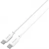 4smarts USB-C / USB-C-siliconenkabel High Flex 60W 1,5m wit