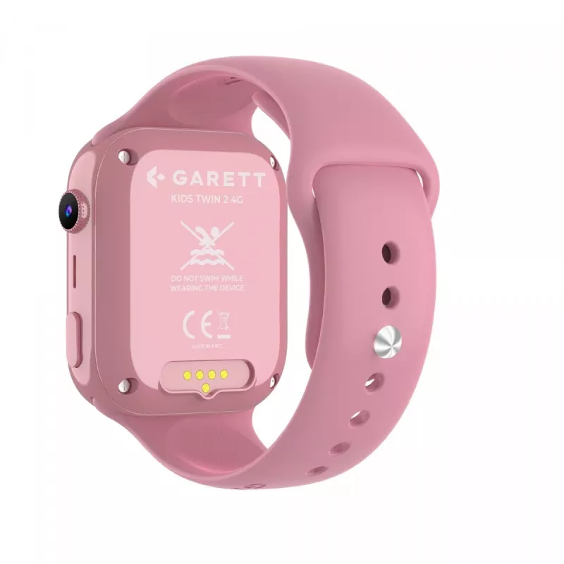 Slim kinderhorloge Garett Kids Twin 2 4G, 1,83" IPS, GPS, roze