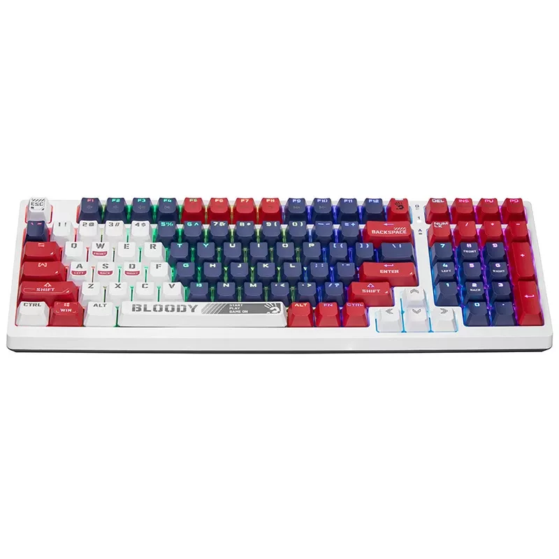 A4Tech Bloody S98 mechanisch gamingtoetsenbord, USB, Sports Navy, BLMS Red Plus-schakelaars