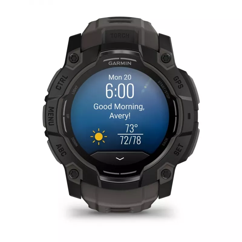 Garmin Instinct 3 AMOLED 3.3 cm (1.3) 50 mm digitaal 416 x 416 pixel touchscreen zwart GPS (satelliet)